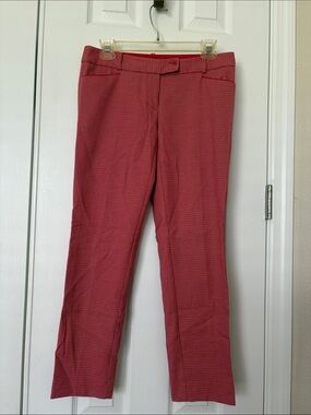 The Limited Coral Red Straight Leg Dress Pants